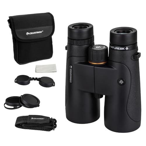 Celestron - Nature DX 12x50 Binoculars – Powerful and Bright for Long-Range Viewing – 50mm Objective Lenses – 12x Magnification – Fully Multi-Coated – Waterproof and Fogproof – Tripod Adaptable