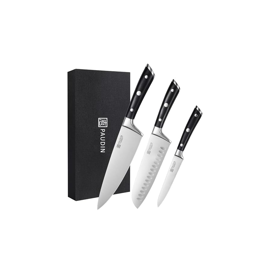 PAUDIN-Kitchen-Knives-Set-Switzer-3-Piece-Chefs-Knife-Set-High-Carbon-Stainless-Steel-with-Ultra-Sharp-Blade-Plastic-Handle-Professional-Chef-Knives PAUDIN Kitchen Knives Set, Switzer 3-Piece Chefs Knife Set High Carbon Stainless Steel with Ultra Sharp Blade & Plastic Handle Professional Chef Knives