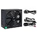 Zasilacz PC 750 W pełny moduł zasilanie 110-230 V 14 cm wentylator 24-pinowy PCI SATA 12 V PC zasilacz do komputera (kolor: czarny, rozmiar: 15,2 x 16 x 8,7 cm)