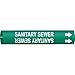 Brady 4123-B, 44887 Brady Snap-On Pipe Marker, (Pack of 20 pcs)