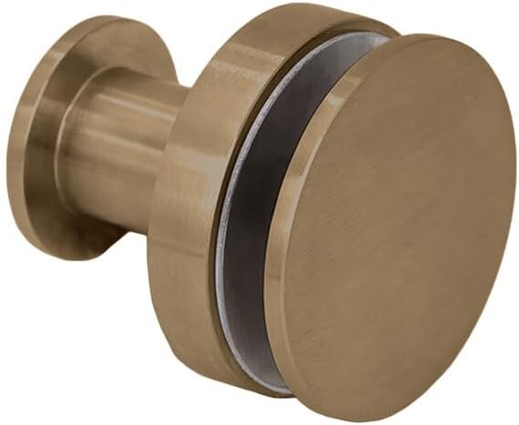 FHC RH1BBRZ Thru-Glass Towel/Robe Hook - Brushed Bronze