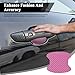 QZTYTY 4PCS Car Door Handle Cup Scratch Protector, Car Door Handle Sticker, Scratch Auto Door Protective Film, Car Accessories Car Door Handle Protective Films Universal for Cars (Pink, 4PCS)