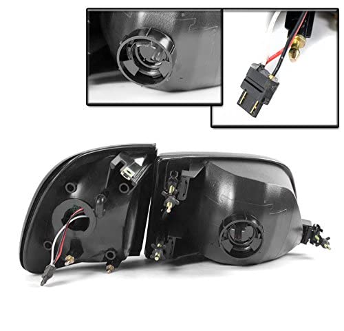 Zmautoparts Led Replacement Headlights W/Corner Lamps Black Compatible With 1997-03 Ford F-150/1997-02 Expedition #TOP3