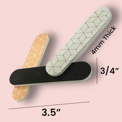 image for ALAZCO Set of 18 Dual-Sided Nail File Emery Board Heavy Medium & Fine 