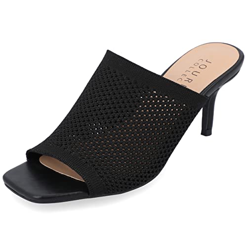 Journee Collection Tan Slip-On Heels