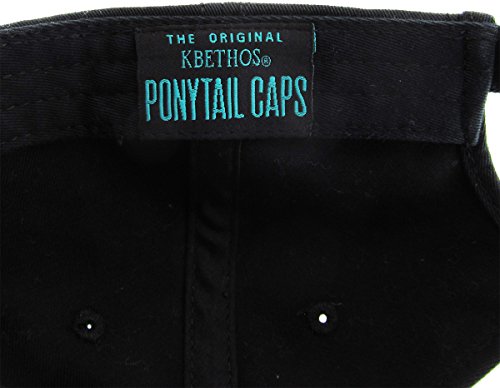 Image of Classic Plain Ponytail Messy High Bun Headwear Adjustable Cotton Trucker Mesh Glitter Hat Baseball Cap
