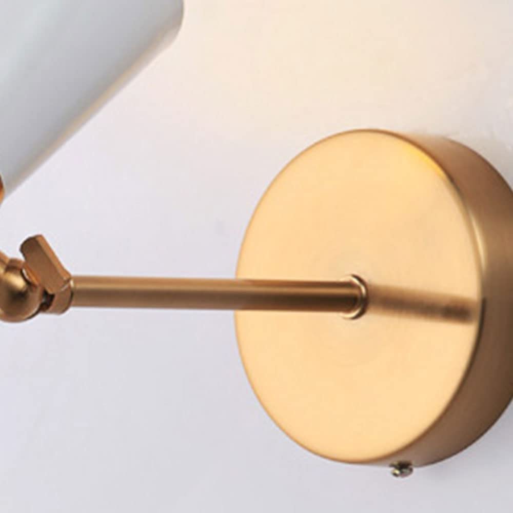 Luxus Wandleuchten Schlafzimmer Nachttischwandleuchte Leselampe Buchlampe Nordic Wohnzimmer Innendekoration Wandleuchte Flur Gang Nacht Wandleuchte Bekleidungsgeschäft Kreative LED-Beleuchtung(Weiß)