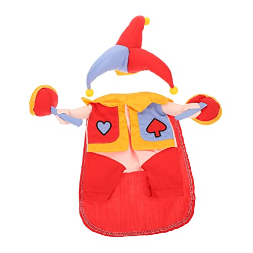 Disfraz para perro con gorro decorativo rojo talla S
