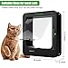 Automatische Haustiertür mit Mikrochip-Technologie, inklusive 2 Sensorhalsbändern und Fernbedienung, ideal für Katzen und kleine Hunde