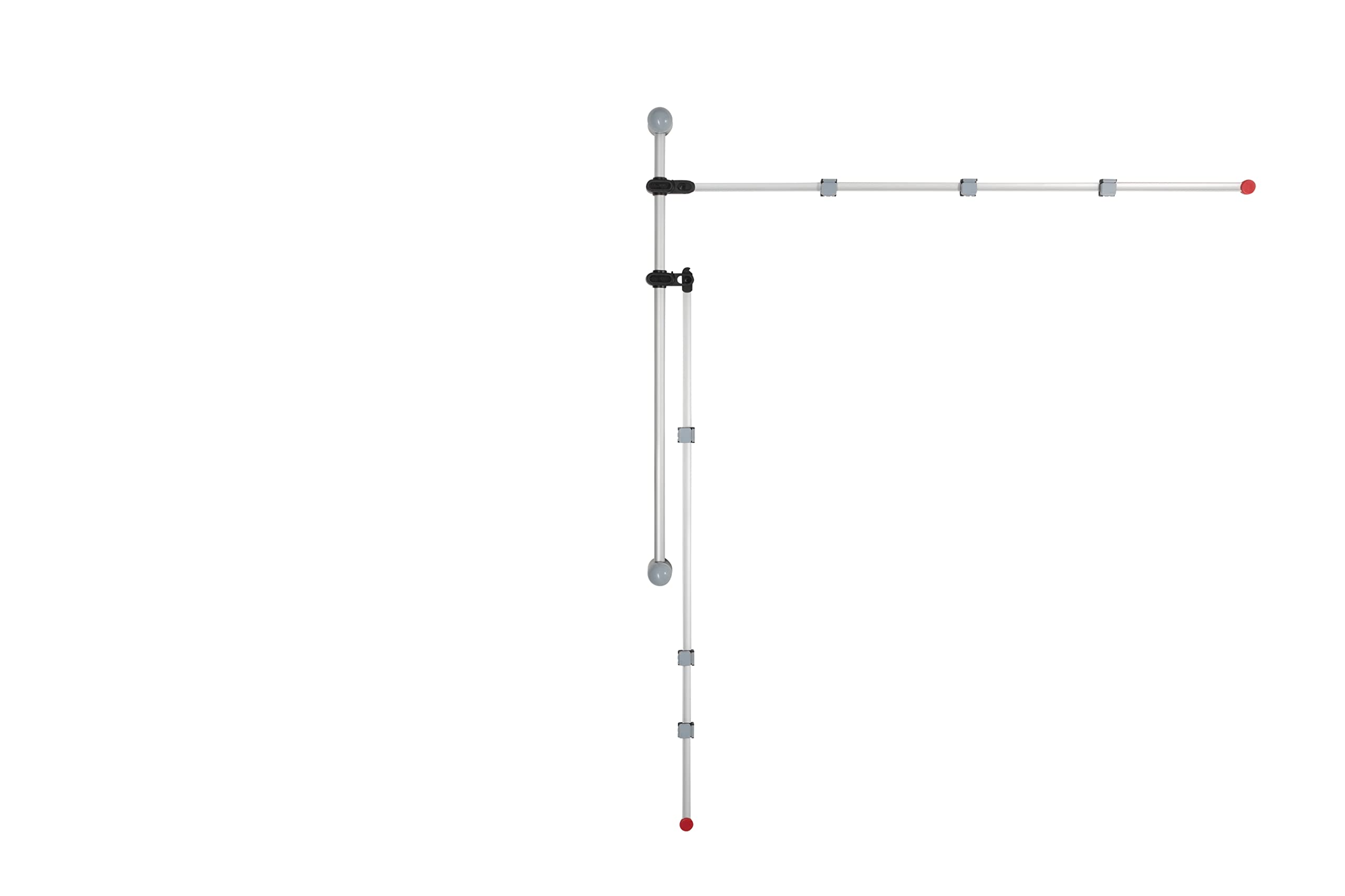 Rail D'Information Design MAULpro 100 X 5 Cm Aluminium Argenté - Avec 4 Aimants Sphériques