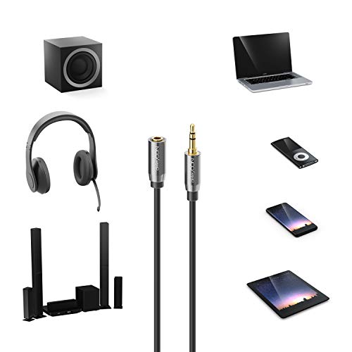 DeleyCON 2m Prolunga Cuffia AUX 3,5mm Jack CTIA 4