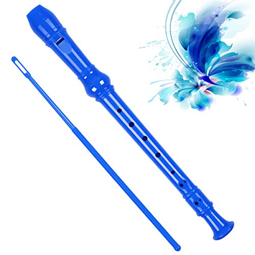 Recorder Instrument For Kids Soprano Recorder Music Kids Recorder With Cleaning Rod(blue)