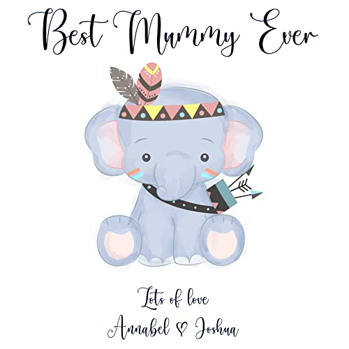Best Mummy Ever Carte de luxe personnalisée Cover