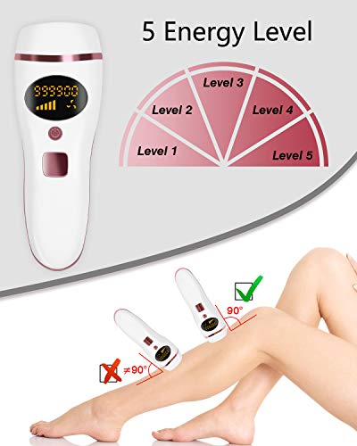 At Home Laser Hair Removal for Women and Men Upgraded to 999,900 Flashes - ProCIV IPL Permanent Hair Removal Painless Hair Remover Device for Whole Body - Thumbnail 6