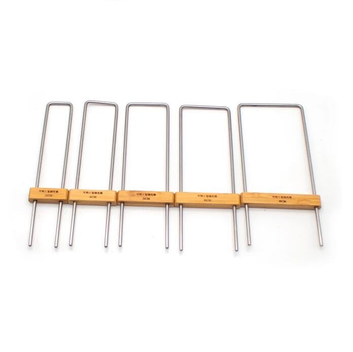 Jieotwice Manual Stainless Steel Scarf Lace Knitter Tools Handmade DIY Hairpin Lace Loom Hand Knitting Crochet Flower Set