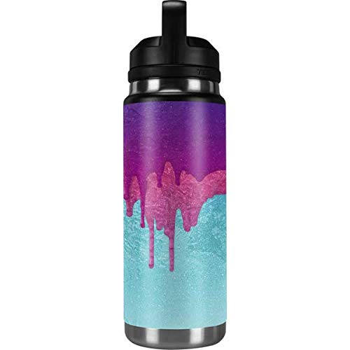Skinit Decal Skin Compatible with YETI Rambler 26oz Bottle - Originally Designed Paint Splatter Purple Design