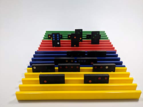 Set de cuatro bandejas plásticas para dominó miniatura 2