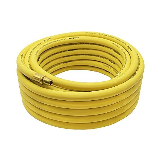 Goodyear 50' x 3/8" Professional Rubber Air Hose Yellow, 300 PSI