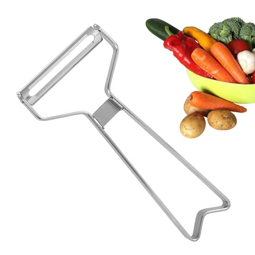 Pelador de verduras de acero inoxidable, utensilios de cocina ergonómicos para preparación de alimentos, para mango, pepino, patata, zanahoria