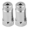 lambda lambdasonde eliminator adapter voor lambda-sonde, 2 stuks. 45 mm M18 * 1,5 adapter voor Eliminator van het motorlicht controleren O2-Lambda sonde extender afstandsstuk zilver