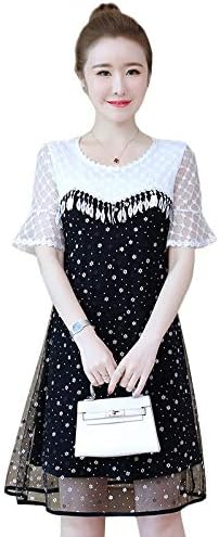 Amazon Co Jp レディース 半袖 シースルーワンピース ひざ丈 ミニ丈 チュール シースルー袖 きれいめ 黒 白 L Ll 3l 4l 5l 6l 大きいサイズ 服 ファッション小物