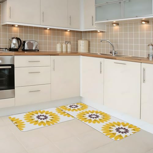 Juego de alfombrillas de cocina estampadas de dos piezas para proteger tus suelos 3