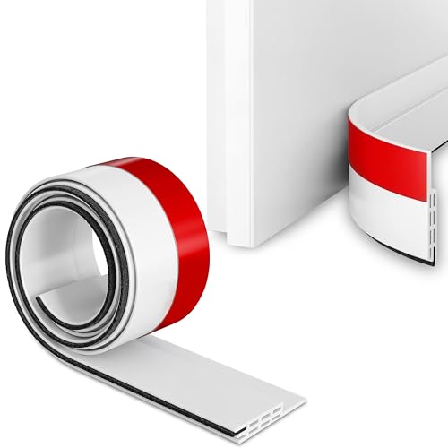 LIEBHEIM Burlete Puerta Entrada - Burletes para Puertas - Junta de Goma - Burlete Bajo Puerta Exterior - Protector bajo Puertas - 1 Pieza - Blanca