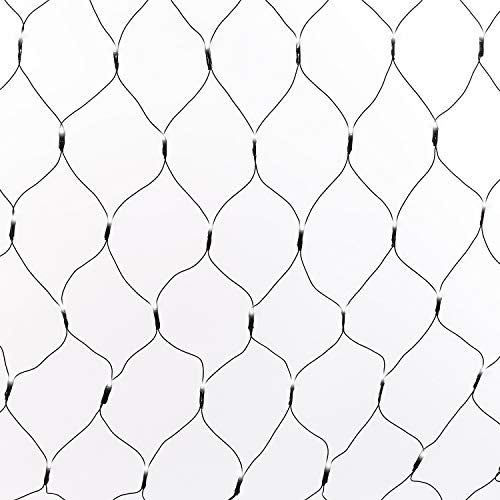 The Christmas Workshop 77810 180 LED Bright White Christmas Net Lights / Curtain Style Window Lights / 8 Different Modes, packaging may vary