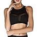 Produktbild Lisli Dmen Sport BH Starker Halt Große Brüste Yoga BH Mesh Bustier Bralette Ohne Bügel Comfort Bra Atmungsaktiv Elastisch Top für Laufen Joggen Yoga Fitness