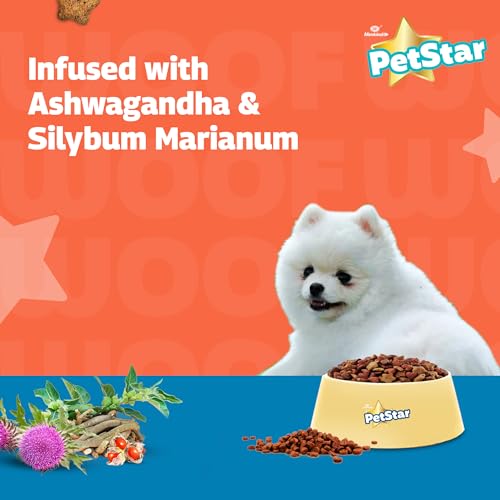Image of PetStar Puppy Dry Dog Food (High Protein) Milk & Wheat Flavor, 3kg and Mankind BubbleStar Neem & Aloe Vera 2-in-1 Shampoo & Conditioner for Dogs & Cats,200 ml