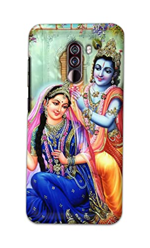 Image of Printed Hard Back Cover Case for Mi Poco F1 Back Cover (Radha Krishna) -1803