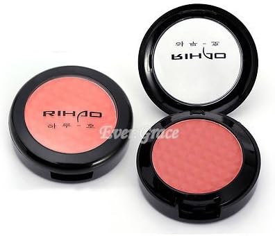 Orange Soft Pressed Face Blush Powder Cheek Blusher Palette Makeup Tool Cosmetic