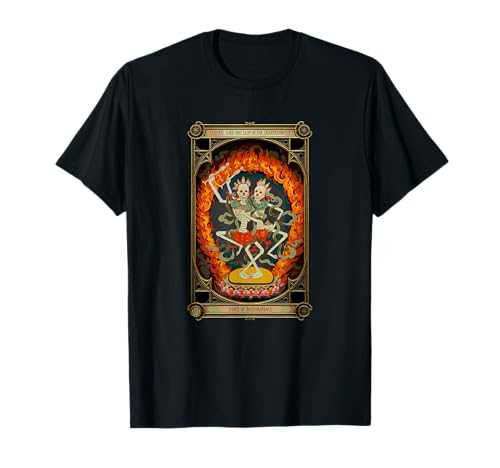 Citipati Der Herr und die Herrin des Charnel tanzen Tarot T-Shirt