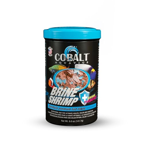 Cobalt Aquatics 23016N Gourmet Brine Shrimp Flake 5 Oz- Nutritious Fish Food cover