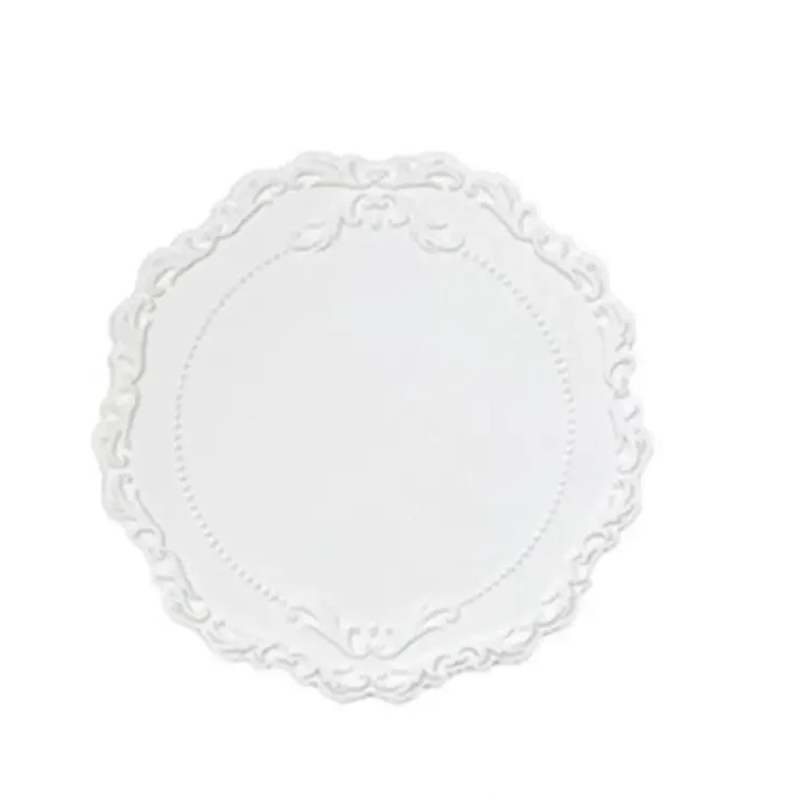 10Pcs Silicone Coaster Table Decoration Mat Round Lace Cup Non-slip Placemat for Cap(Color5)