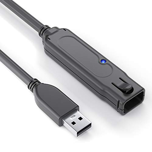 PureLink DS3100-150 USB 3.1 Gen.1 actieve verlengkabel (USB-A-stekker naar USB-A-aansluiting), voeding via USB-poort, geen voeding nodig, 15,0 m, zwart