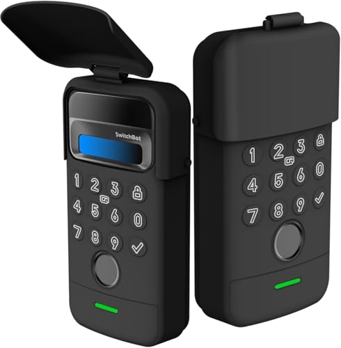 【新登場 】For SwitchBot 顔認証パッド/顔認証パッドPro 保護ケース カバー TPU+ABSハードカバー 二重構造 全面保護 3段階角度調整フリップ式フタ付き 暗闇可視設計 簡単取り付け 防塵・防水・防指纹 保護カバーの商品画像（Amazon）