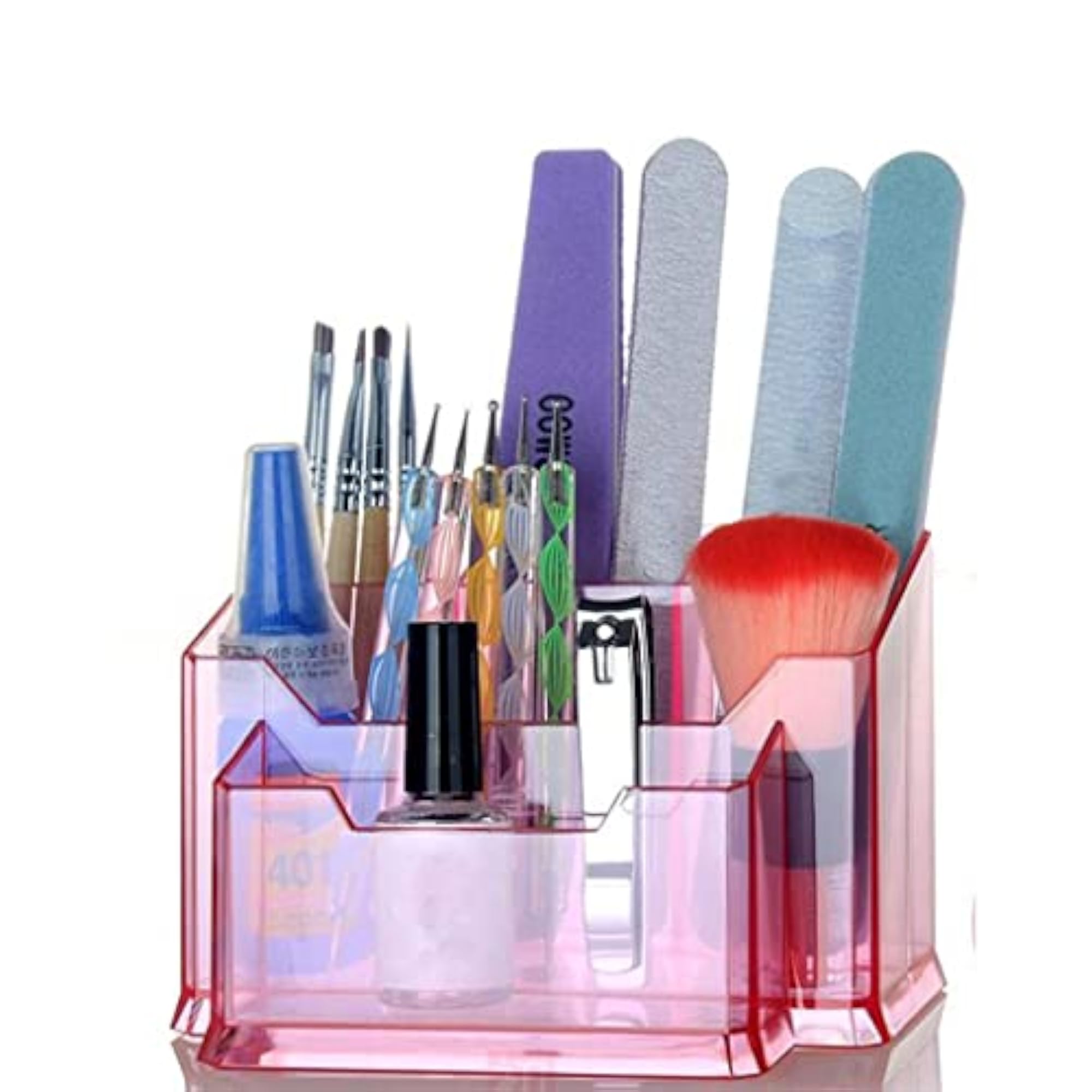 Acrylic Transparent Nail Tools Organizer Cosmetic Display Stand