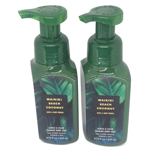 Bath & Body Works Gentle Foaming Hand Soap 8.75 Ounce 2-Pack (Waikiki Beach Coconut) image 2