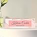 SCZQOVR Name Plate for Desk Personalized, Acrylic Desk Decorations, Employee Appreciation Gifts, Custom Office Gifts for Coworkers, Boss, Teacher, Nurse (Pink Gold Marble)