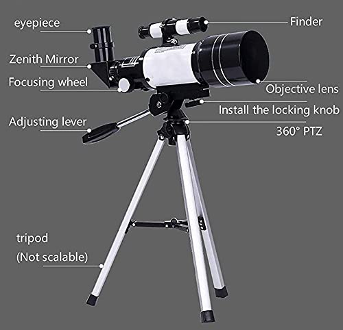 Telescopio astronómico refractor HD 70 mm con trípode miniatura 3