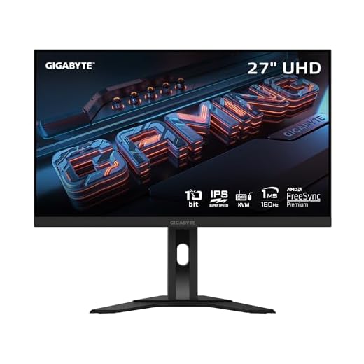 GIGABYTE M27U Advanced (SA) - 27" SS IPS Gaming Monitor - UHD 3840x2160-160Hz - 1ms MPRT - AMD FreeSync Premium - Type C KVM - HDMI, DP, Type C - Height Adjustable - Black