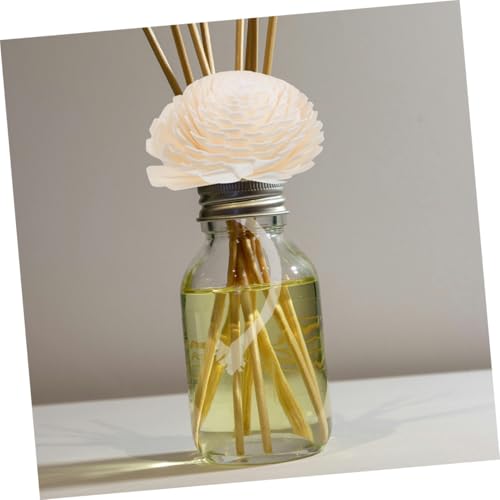 Diffuseur de parfum pour voiture et bureau avec fleur décorative et mèche souple - 8