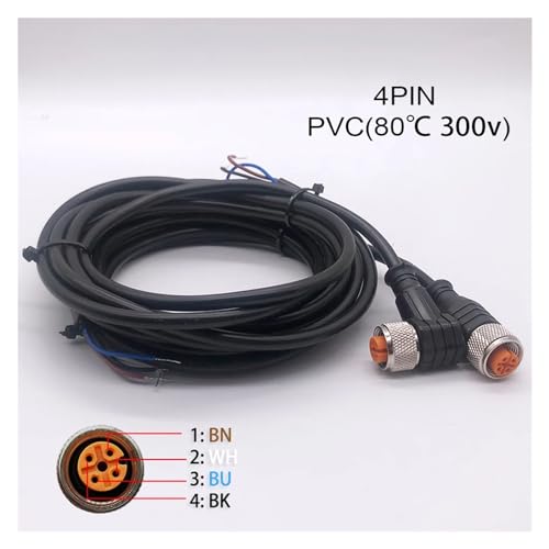 Capteur de proximité inductif Lj30a3-10 robuste en métal avec câble 4 broches - 6