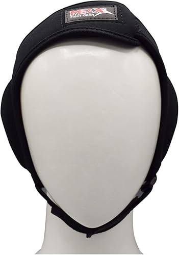 Miniatura 4 de MRX MMA - Protectores de oídos para Kick Boxing Ju Jitsu Cage Wrestling Protección de oídos con correas ajustables para una cabeza y orejas seguras
