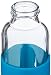 NERTHUS FIH 394 Botella de cristal 400ml, Antideslizante Silicona, color azul 0.4...