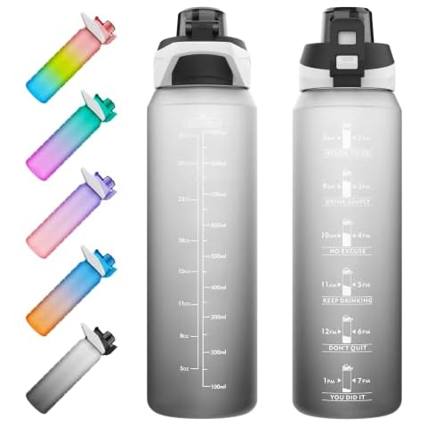 Botella Deportiva IJIAMY con Motivación y Marcador de Tiempo Cover
