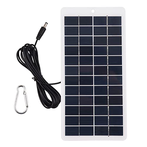 Hosioe Painel solar policristalino 5W 12V portátil de energia solar Mini módulo solar de alta eficiê