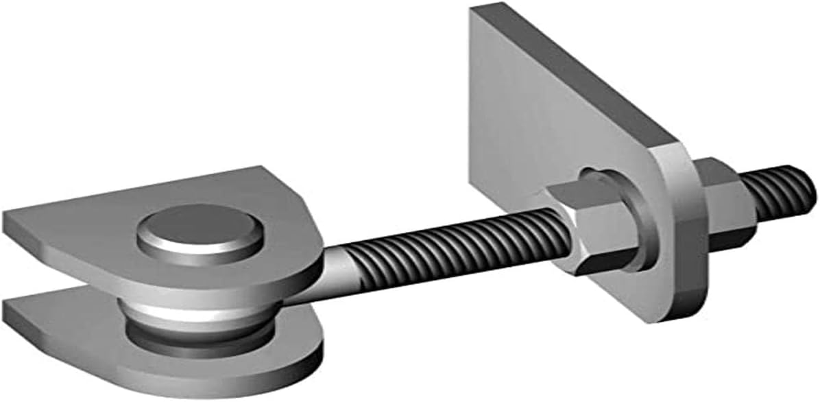 M12 Orthogonal Adjustment Hinge (/8) - Zinc-Plated (Except Soldering Parts)