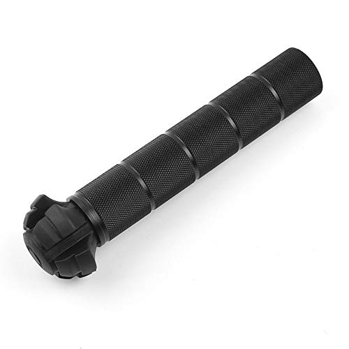 IUNIO Original Extension Bar Installed with Rubber Trekking Pole Tip Compatible for Camping Axe and Pickaxe - Black